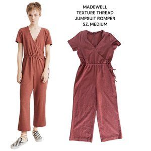 Madewell Texture & Thread Wrap Jumpsuit SIZE MEDIUM